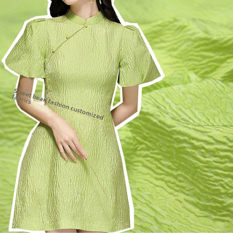 Summer Clothing Wholesale - Kain Jacquard Brokat Butir Gelap Pakaian