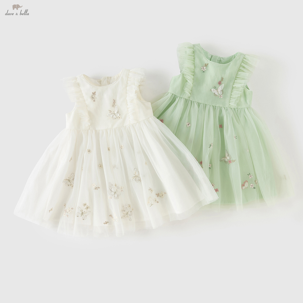 Summer Clothing Baby Girl - Gaun Putri Jaring Renda Bordir Dave