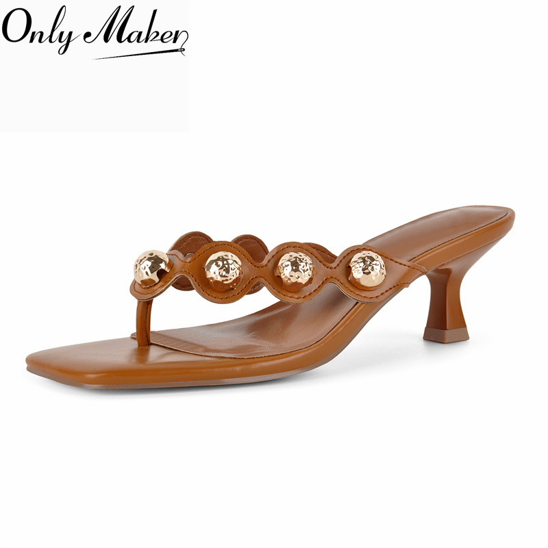 Summer Clothing Stores - Onlymaker Sandal Mule Tumit Rendah Model