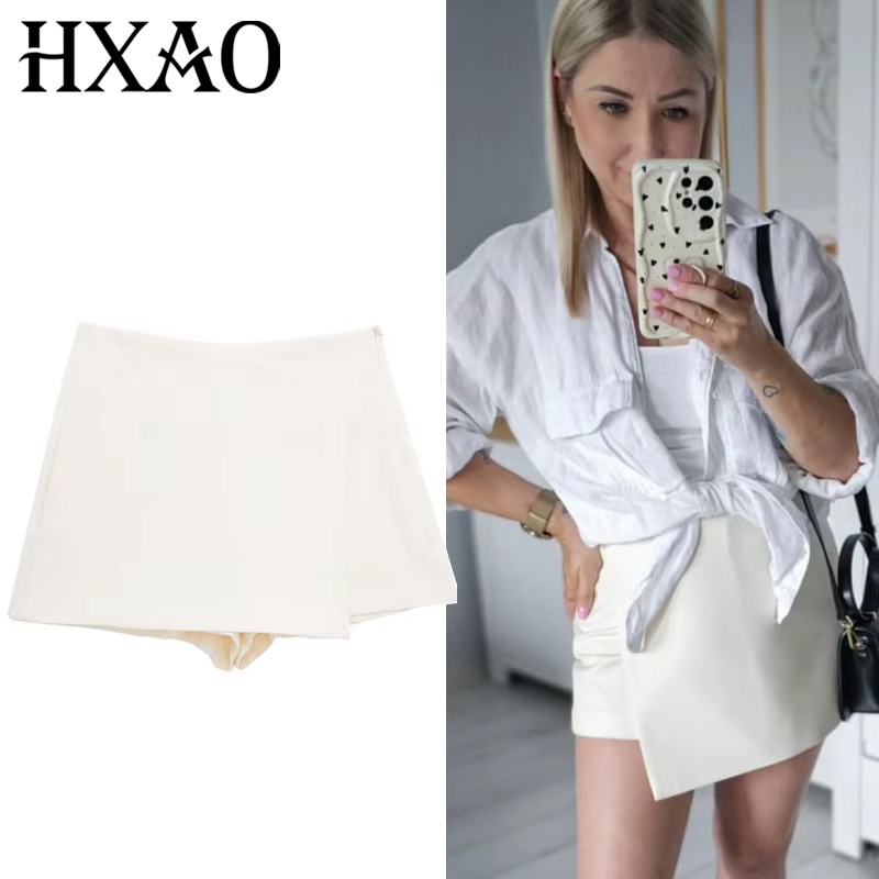 Summer Zara - HXAO Rok Pendek Hitam Putih Rok