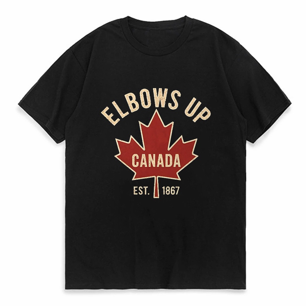 Summer Clothing Women Canada - Kaos Elbows Up Canada untuk Pria