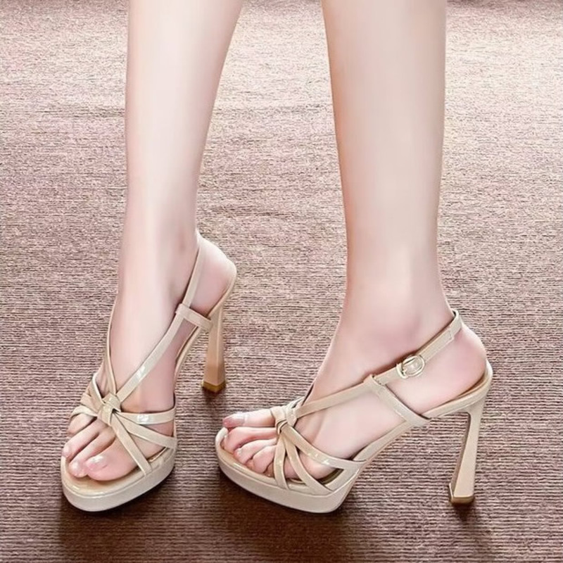 Sandal Wanita Warna Nude Gaya  - Summer Clothing Stores ulasan dan harga