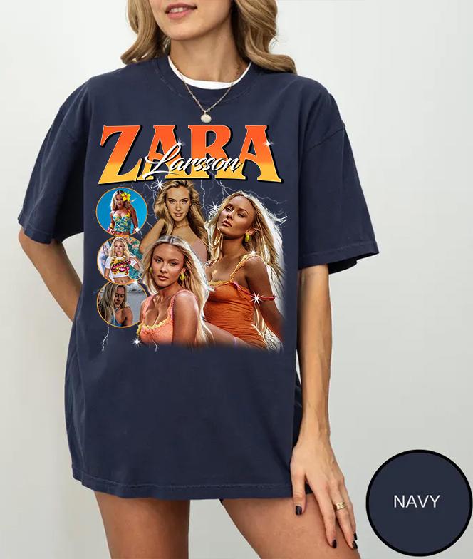 Kaos Retro Zara Larsson, Kaos  - Summer Zara ulasan dan harga