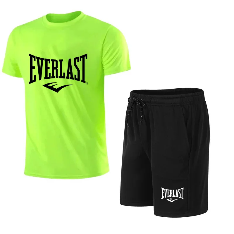 Kaos Pria + Celana Pendek Set  - Summer Clothing Brands ulasan dan harga