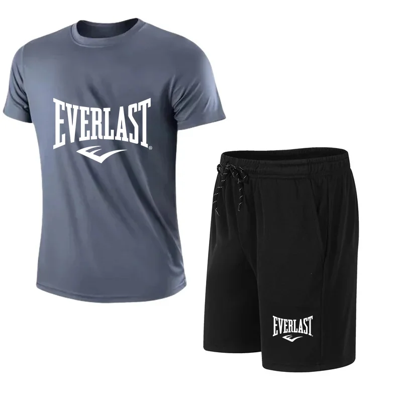 Kaos Pria + Celana Pendek Set  - Summer Clothing Brands ulasan dan harga